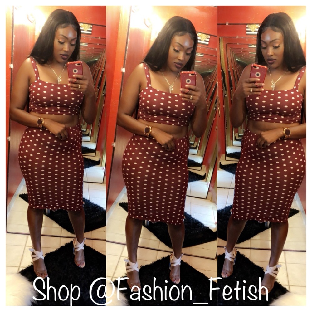 2 PIECE crop & skirt set